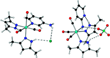 Graphical abstract: Metal complexes with two different hydrogen-bond donor ligands as anion hosts