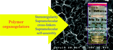 Graphical abstract: Polymer organogelators that make supramolecular organogels through physical cross-linking and self-assembly