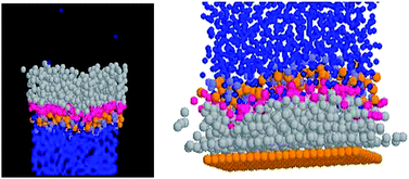 Graphical abstract: Coarse-grained simulations of supported and unsupported lipid monolayers