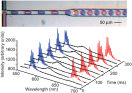 Graphical abstract: A multi-color fast-switching microfluidic droplet dye laser