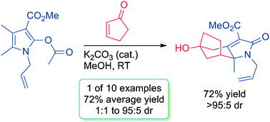 Graphical abstract: Construction of perhydro indol-2-ones by a methoxide catalyzed deacetylation–Michael–aldol cascade