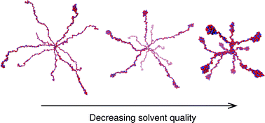 Graphical abstract: Molecular dynamics simulations of a polyelectrolyte star in poor solvent