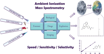 Graphical abstract: Ambient ionization mass spectrometry: current understanding of mechanistic theory; analytical performance and application areas