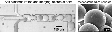 Graphical abstract: Optimized droplet-based microfluidics scheme for sol–gel reactions