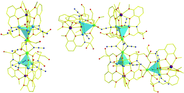 Graphical abstract: Constructing octa- and hexadecanuclear manganese clusters from tetrahedral MnIII3MnII cores bridged by quinquedentate Schiff base and versatile azide groups