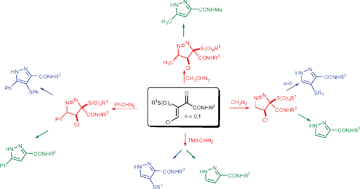 Graphical abstract: 1,3-Dipolar cycloadditions of 2-thio-3-chloroacrylamides with diazoalkanes
