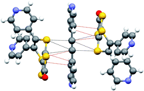 Graphical abstract: A unique co-crystallisation motif for bis(4-pyridyl)acetylene involving S⋯spC interactions with a fused 1,3-dithiole ring