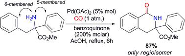 Graphical abstract: Preparation of benzolactams by Pd(ii)-catalyzed carbonylation of N-unprotected arylethylamines
