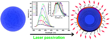 Graphical abstract: Preparation of carbon quantum dots with tunable photoluminescence by rapid laser passivation in ordinary organic solvents