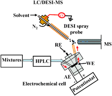 Graphical abstract: Coupling of liquid chromatography with mass spectrometry by desorption electrospray ionization (DESI)