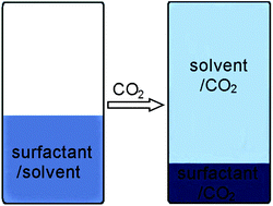 Graphical abstract: Efficient separation of surfactant and organic solvent by CO2