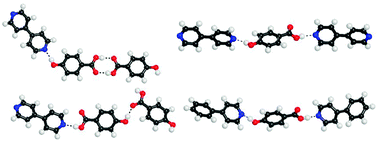 Graphical abstract: Synthon polymorphism and pseudopolymorphism in co-crystals. The 4,4′-bipyridine–4-hydroxybenzoic acid structural landscape