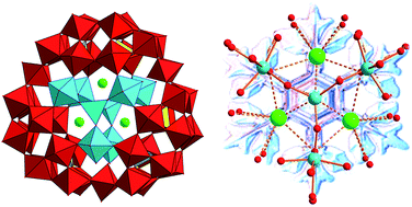 Graphical abstract: Mixed-valent vanadium substituted polyoxometalates: the wheel shaped [Rb3⊂{VVVIV3O7(H2O)6}2{H6P6W39O147(H2O)3}]15−