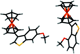 Graphical abstract: Effect of C–H…X interactions (X = O, S, π) in the supramolecular arrangements of 3-ferrocenyl-methoxybenzo[b]thiophene isomers
