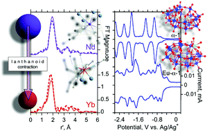 Graphical abstract: Series behavior of lanthanoid(iii) complexes with the α-1-Wells-Dawson heteropolyoxoanion in acetonitrile: electrochemistry and Ln coordination