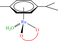 Graphical abstract: Complex formation between Ru(η6-p-cym)(H2O)3]2+ and (O,O) donor ligands with biological relevance in aqueous solution