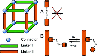Graphical abstract: The first porous MOF with photoswitchable linker molecules
