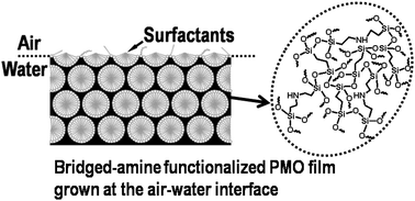 Graphical abstract: Free-standing and bridged amine-functionalized periodic mesoporous organosilica films