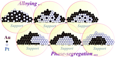 Graphical abstract: Gold-platinum nanoparticles: alloying and phase segregation