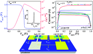 Graphical abstract: Hybrid complementary metal-oxide-semiconductor inverters based on single nanowires