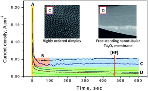Graphical abstract: Controlled growth and monitoring of tantalum oxide nanostructures