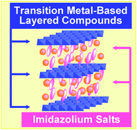 Graphical abstract: Nanosegregated composites of an imidazolium salt and a layered inorganic compound: Organization of both anions and cations in interlayer space
