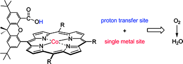 Graphical abstract: Oxygen reduction reactivity of cobalt(ii) hangman porphyrins