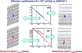 Graphical abstract: Translational self-diffusion in the synclinic to anticlinic phases of a ferroelectric liquid crystal