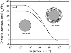 Graphical abstract: Dielectric properties of soft-particles in aqueous solutions