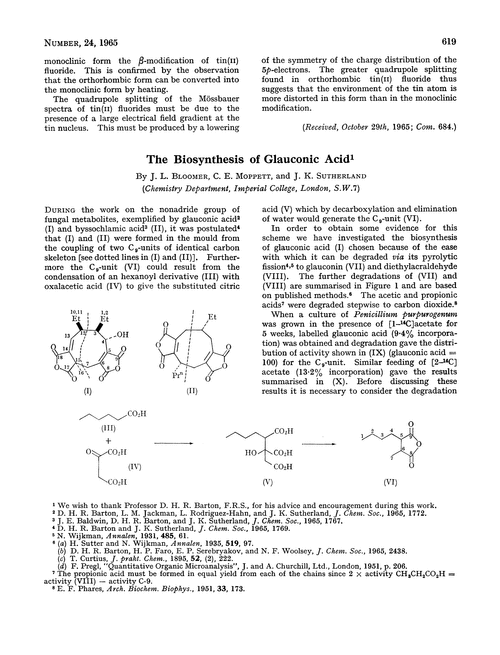 The biosynthesis of glauconic acid
