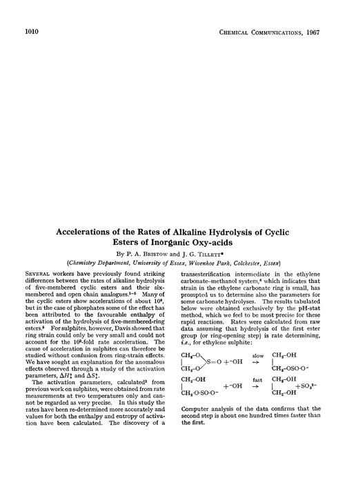Accelerations of the rates of alkaline hydrolysis of cyclic esters of inorganic oxy-acids
