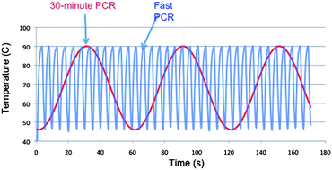 Graphical abstract: Under-three minute PCR: Probing the limits of fast amplification