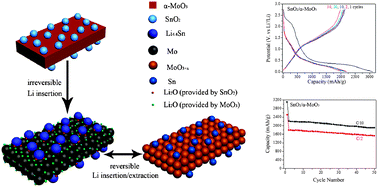 Graphical abstract: SnO2/α-MoO3 core-shell nanobelts and their extraordinarily high reversible capacity as lithium-ion battery anodes