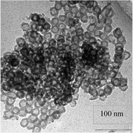 Graphical abstract: Novel titania hollow nanospheres of size 28 ± 1 nm using soft-templates and their application for lithium-ion rechargeable batteries