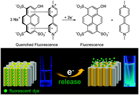 Graphical abstract: Redox-active π-conjugated polymer nanotubes with viologen for encapsulation and release of fluorescent dye in the nanospace