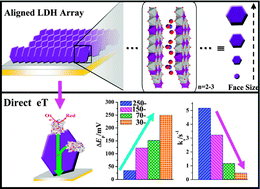 Graphical abstract: Direct electronic communication at bio-interfaces assisted by layered-metal-hydroxide slab arrays with controlled nano-micro structures