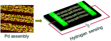 Graphical abstract: Regiospecific linear assembly of Pd nanocubes for hydrogen gas sensing