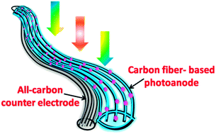 Graphical abstract: All-carbon electrode-based fiber-shaped dye-sensitized solar cells