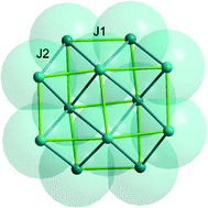Graphical abstract: Cubic assembly of a geometrically frustrated {Fe12} spin cluster