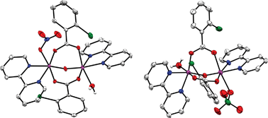 Graphical abstract: Magneto-structural correlations in dinuclear Mn(iii) compounds with formula [{Mn(L)(NN)}(μ-O)(μ-2-RC6H4COO)2{Mn(L′)(NN)}]n+