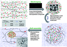 Graphical abstract: Solid lipid nanoparticles self-assembled from electrosprayed polymer-based microparticles