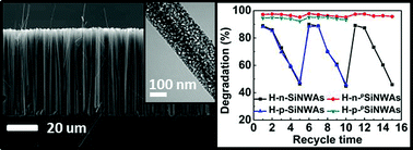 Graphical abstract: Highly active and enhanced photocatalytic silicon nanowire arrays