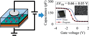 Graphical abstract: Scalable processes for fabricating non-volatile memory devices using self-assembled 2D arrays of gold nanoparticles as charge storage nodes