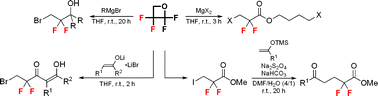 Graphical abstract: Easy access to CF2-containing molecules based on the reaction of 2,2,3,3-tetrafluorooxetane with various nucleophiles