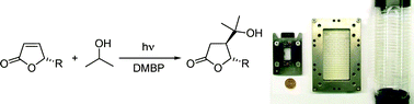 Graphical abstract: Microphotochemistry: a reactor comparison study using the photosensitized addition of isopropanol to furanones as a model reaction