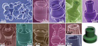 Graphical abstract: Biomimetic morphogenesis of micropottery: helical coiling of mesostructured silica nanofibers