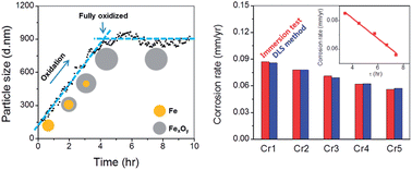 Graphical abstract: A rapid and facile method for measuring corrosion rates using dynamic light scattering