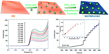 Graphical abstract: Facile synthesis of novel Ni(ii)-based metal–organic coordination polymer nanoparticle/reduced graphene oxide nanocomposites and their application for highly sensitive and selective nonenzymatic glucose sensing