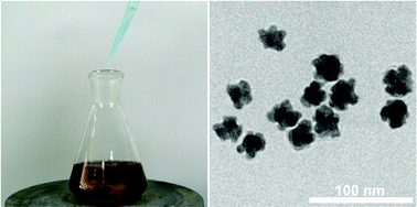 Graphical abstract: One-pot, seedless synthesis of flowerlike Au–Pd bimetallic nanoparticles with core-shell-like structure via sodium citrate coreduction of metal ions