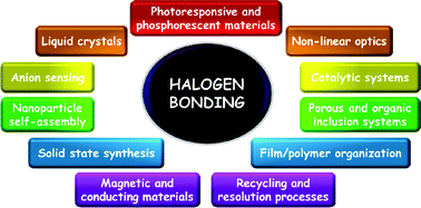 Graphical abstract: Halogen bonding at work: recent applications in synthetic chemistry and materials science